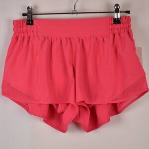 lululemon Women's Hot Pink Hotty Hot Low Rise 2.5" Lined Athletic Shorts Size 8